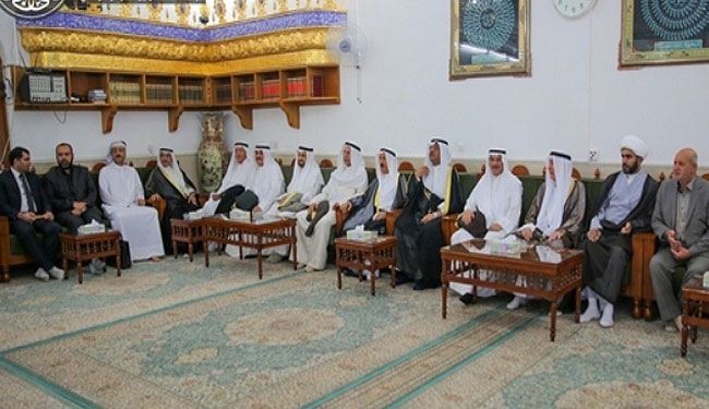 وفد من مجلس الأمة الكويتي يلتقي آية الله العظمى السيستاني في النجف الأشرف